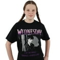 thumbnail image 2 of Wednesday Women's T-shirt Black Sizes Small to X-Large, 2 of 5