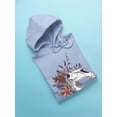 thumbnail image 3 of Unicorn Skull Neighing Hoodie Women -Smartprints Designs, Female Small, 3 of 4