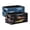 Elephants Pattern Dogs Wearing Different Colored Coats, variant on Felt Storage Bins 2-Pack Foldable Space-Saving Organizer For Home Office Zebra Stripes Zebra Stripes Vector