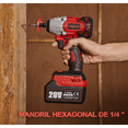 thumbnail image 3 of Llave De Impacto Inalámbrico De 20v Teeno 3ah Negro/Rojo, 3 of 3