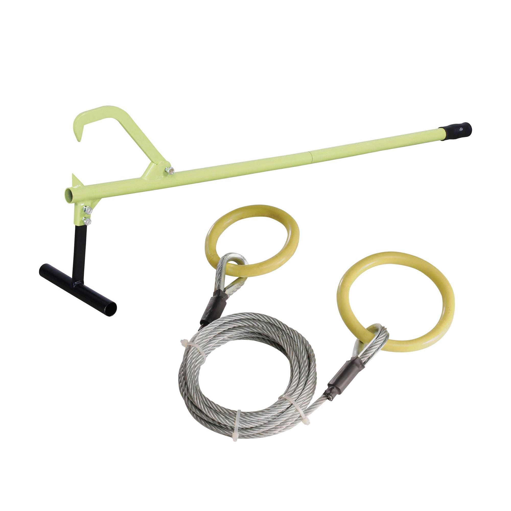 Timber Tuff TMW-38 ATV/UTV Log Choker Cable With Tow Rings - Heavy Duty Lumber Pulling