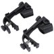 thumbnail image 1 of 2 uds. Nuevos Clips ajustables portátiles en el soporte de abrazadera a prueba de golpes para micrófono con borde de montaje de tambor (negro), 1 of 12
