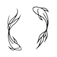 thumbnail image 3 of 2x Koi Fish Metal Wall Art Decor Escultura abstracta moderna para colgar en la pared 40 centímetros, 3 of 7