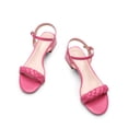 thumbnail image 3 of Sandalia DREAM PAIRS con Tacón Cuadrado Trenzado Rosa y Punta Abierta 4 cm, 3 of 5