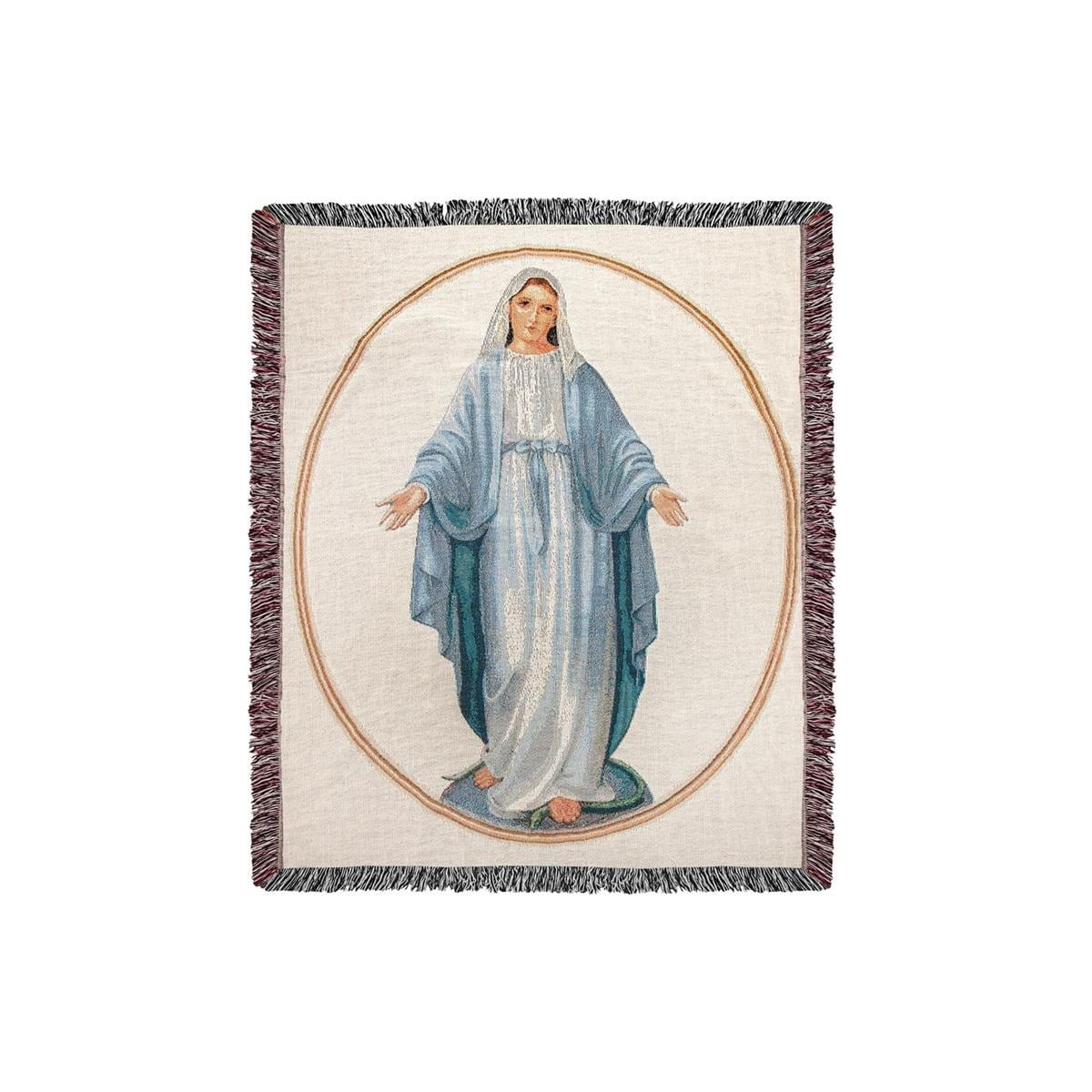 Virgin Mary Mother Maria Virgen de Guadalupe warm Plush Throw Blanket 50" x 60" 