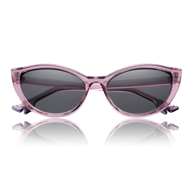 Gafas de sol VIVIENFANG moradas polarizadas estilo ojo de gato para mujer