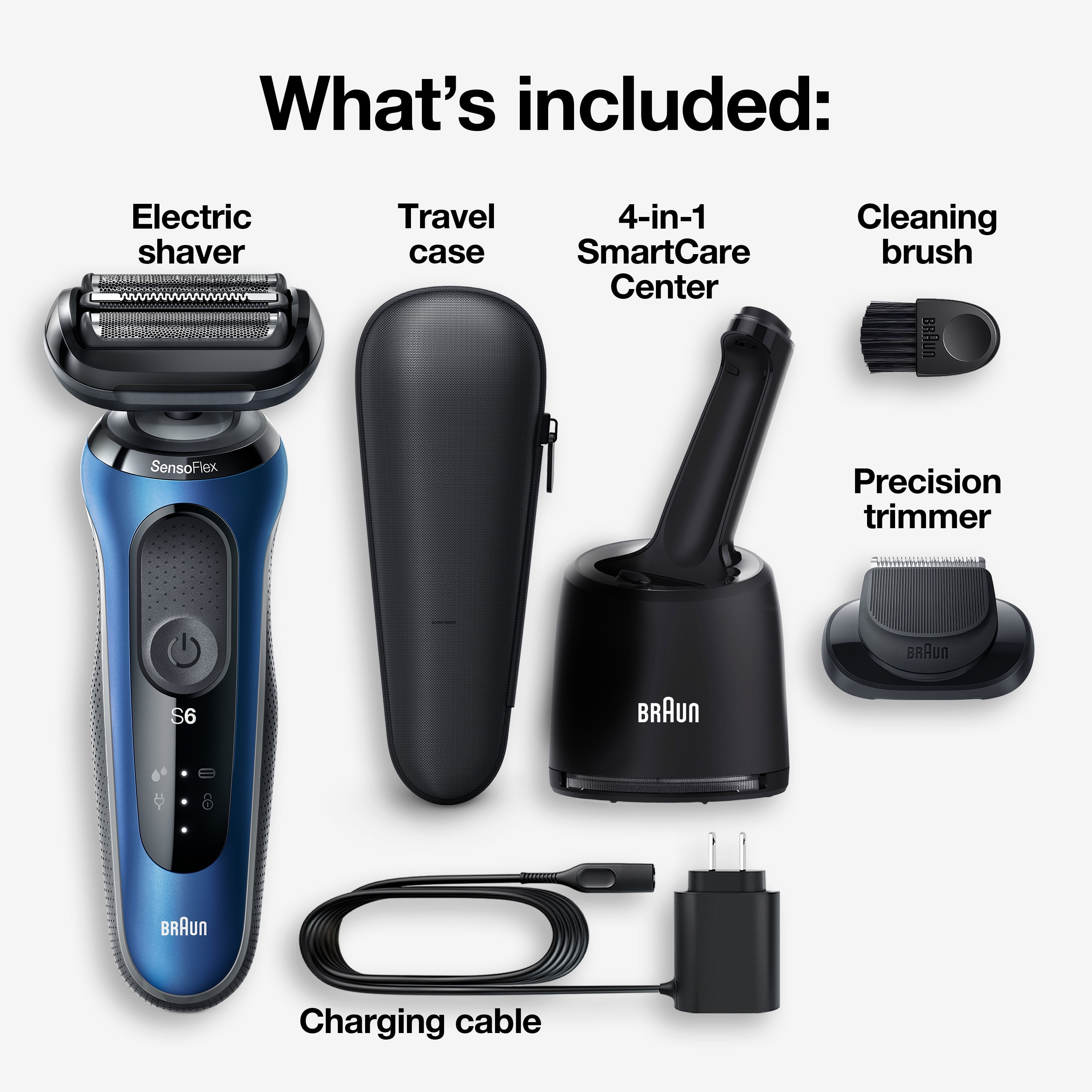 Braun Series 6 6072cc Men's Wet & Dry Electric Shaver