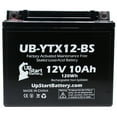 thumbnail image 2 of Replacement 2000 Aprilia RSV 1000 Mille 1000 CC Factory Activated, Maintenance Free, Motorcycle Battery - 12V, 10Ah, UB-YTX12-BS, 2 of 4
