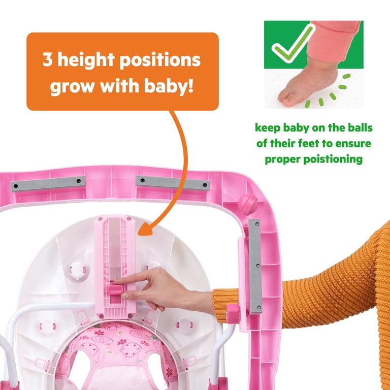 Bright Starts Adjustable Baby Walker with Activity Station