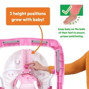 Bright Starts Adjustable Baby Walker with Activity Station, JuneBerry