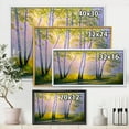thumbnail image 4 of Designart 'Sunrise Glow Through The Birches I' Traditional Framed Canvas Wall Art Print, 4 of 5