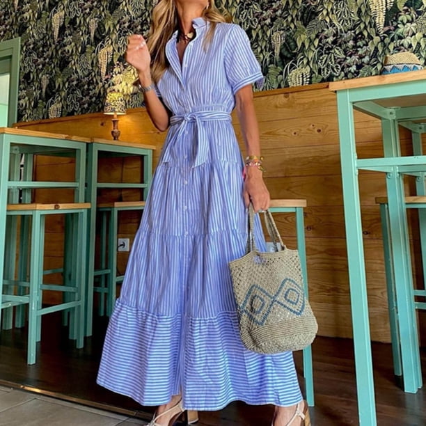 princess polly baby blue dress Midi Casual Dresses for Women