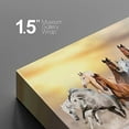 thumbnail image 3 of Canvas Print Wall Art Group of Brown & White Horses in Desert Animals Wildlife Photography Modern Art Southwest Scenic Relax/Calm Warm for Living Room, Bedroom, Office - 24"x36", 3 of 5