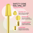 thumbnail image 5 of Pana 3/32" Gold Safety Nail Carbide Bit - Extra Fine Grit, 5 of 7