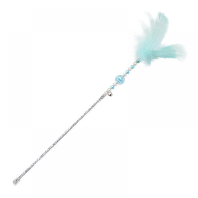 Interactive Cat Feather Toys Retractable Cat Wand Toy Wand Toy Cat Tease Rod With Bell And Colorful Feather For Kitten Cat Toys for Indoor Cats Kitten Play Chase Exercise