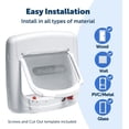 thumbnail image 4 of Luxury Magnetic Pet Door, Selective Entry, 4-Way Lock - Staywell (White) Gift for Swhy Family, 4 of 5