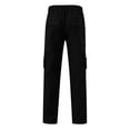thumbnail image 5 of Mens Cargo Pants Relaxed Fit Casual Pants with Multi Pockets Straight Leg Lightweight Utility Streetwear Trousers Black XXXXL, 5 of 5