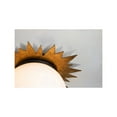 thumbnail image 4 of Lucas McKearn Soleil 15" 3-light Metal Flush Mount in Gold/Weathered Zinc, 4 of 4