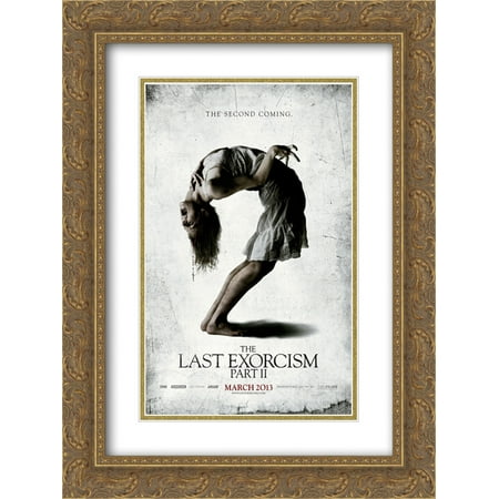 the last exorcism part ii 20x24 double matted gold ornate