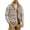 Khaki, variant on Mens Canvas Vest Fleece Sherpa Lined Work Vest Multi Pockets Button Down Hiking Fishing Camping Outdoor