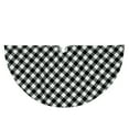 thumbnail image 6 of Northlight 20" White and Black Buffalo Plaid Mini Christmas Tree Skirt, 6 of 6