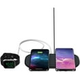 thumbnail image 5 of mophie Dual Universal Wireless Charging Pad - 10 Watt Works with Qi-Certified Devices Fast Charge for Samsung Galaxy Google Pixel Apple iPhone Apple AirPods and Extra USB-A Port for Apple Watch, 5 of 5