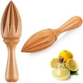 thumbnail image 1 of Nvzi 2 exprimidores de madera para cítricos, exprimidor manual de limón, exprimidor de cítricos de mano de madera de haya para uso diario en el hogar, bar, cafetería y restaurante, 1 of 4