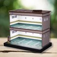 thumbnail image 3 of Acrylic Garage Show Case 1:64 1:64 Hobby Scale Tabletop Decors Green Double Layer, 3 of 9