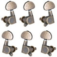 thumbnail image 3 of Naiovety 6 piezas de clavijas de afinación de guitarra ajuste de instrumento de música Botón de ajuste de la cabeza de la máquina perilla Artesanía color bronce, 3 of 6