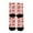 Pink, variant on Men's Valentine's Day Glitter Accent Crew Socks - Soft Cotton & Stretchable, Mid-Calf Length & Durable Stitching, Festive Gift for Date Night Yellow One Size