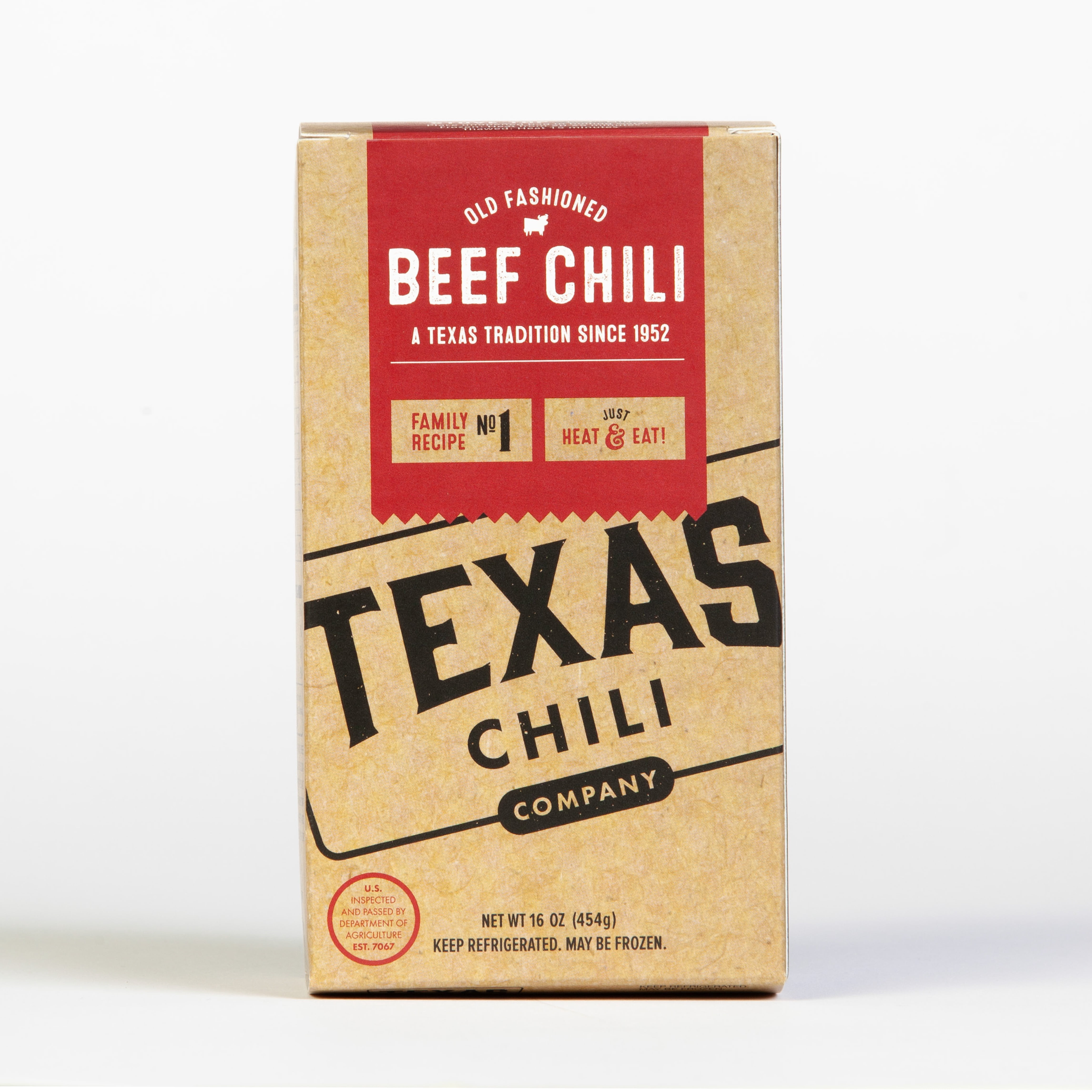 Texas Chili Company Beef Chili 16 oz Bag in Box Refrigerated Fully Cooked