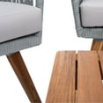 thumbnail image 5 of Safavieh Velso Outdoor 4 Piece Conversation Set - Grey/Grey Cushion, 5 of 8