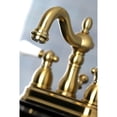 thumbnail image 4 of Kingston Brass KB1607PL Heritage 4 in. Centerset Bathroom Faucet, Brushed Brass, 4 of 5
