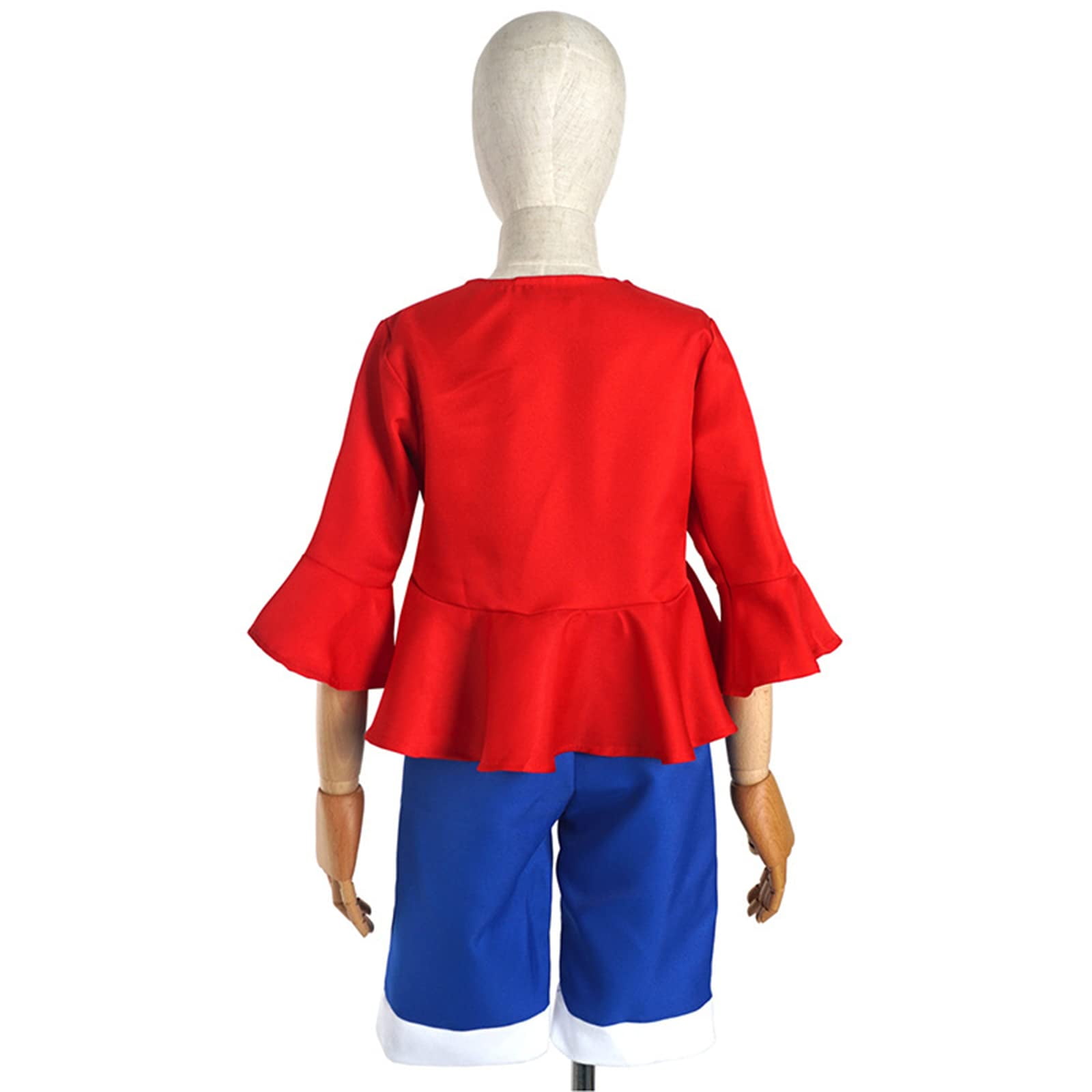 ONE PIECE Monkey D Luffy Costume Kids Luffy Red Shirt Cosplay Outfits Dress  Up for Halloween Cosplay - Walmart.com