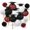 Wine Red, Black, White, variant on 15 Pcs Blue and Gold Graduation Decoration 2026 Paper Lanterns Graduation Party Decorations Hanging Round Paper Lanterns with Black Grad Hat Tassel for Congratulation Grad Decorations