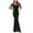 Black, variant on Lolmot Sexy Dresses for Women Fashion Sequin Tassels Sleeve Dress Sparkly Glitter Party Club Fishtail Dress Wrap Evening Prom Formal Dress Gowns