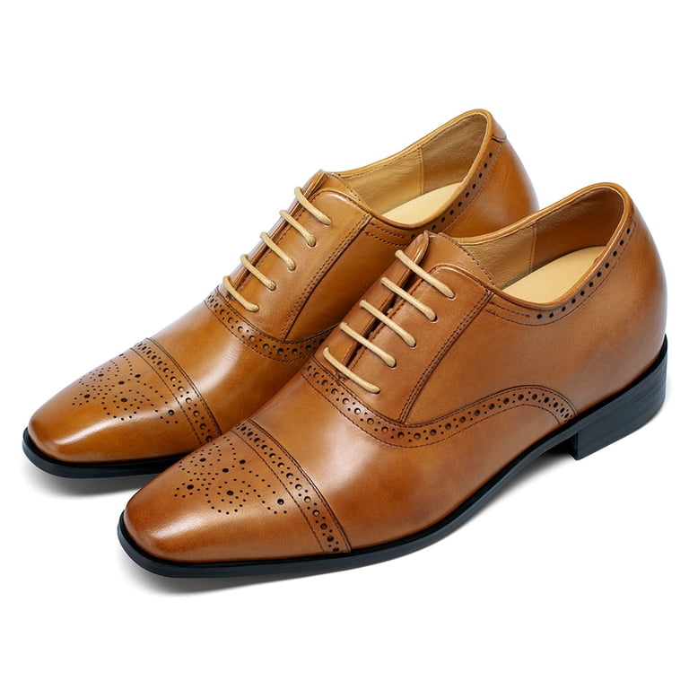 CMR CHAMARIPA Elevator Shoes Men Brown Leather Elevator  display picture 1