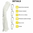 thumbnail image 6 of BTOER High-Quality Weatherproof Flagpole Accessories: 20M Nylon Flag Rope, 6 of 10