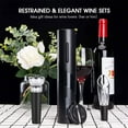 thumbnail image 2 of Syenll Electric Wine Opener, Rechargeable Wine Bottle Opener with Foil Cutter, Reusable Vacuum Stoppers for Home Party Wedding, Black, 2 of 8