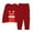X#628Red1096, variant on CAIVO Child Christmas Kids Outfit Sets Cozy Holiday Santa Print Girls Festive Family Cartoon Long Sleeve O-Neck Shirts Tops Pants Soft Two Piece Outfit Sets 7-8 Years