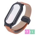 thumbnail image 2 of Correa Mi Band 8 Con Película Protectora Y Estuche, Correa De Reloj 3 En 1, Hebilla Magnética Plegable, Material De Cuero PU, Fácil Instalación, Ideal Para Deportes, Fiestas Y, 2 of 7