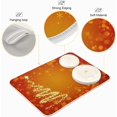 thumbnail image 4 of SKYSONIC Christmas Tree Shining Dish Drying Mat 18x24 inch Shining Sparkling Xmas Tree Snow Large Dish Drying Mat, Counter top Mat, Dish Draining Mat,Dishes Draining Protector Pad, Sink Mat, 4 of 6