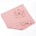 thumbnail image 3 of Set de Mantas para Bebé QandSweet 90x90 cm Rosa y Beige Paquete de 2, 3 of 8