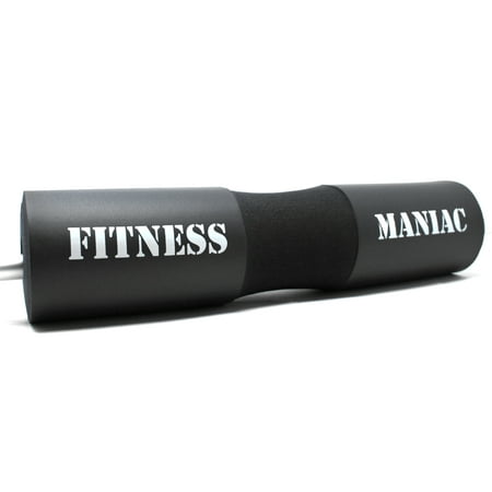 Fitness Maniac Barbell Pad Squat Bar Supports Weight Lifting Pull Up Neck Shoulder Protect Black 18