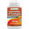 Best Naturals Turmeric Curcumin C3 Complex with Bioperine 500 mg 120 Vegetarian Capsules