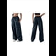 thumbnail image 3 of Pantalones Rectos con Estampado de Leopardo A Cuadros para Mujer, Cintura Elástica, Estilo Y2K, con Bolsillos. Cuadrícula Azul y Verde XXL, 3 of 8