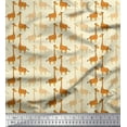 thumbnail image 1 of Soimoi Poly Georgette Fabric Giraffe Kids Printed Fabric 1 Yard 52 Inch Wide, 1 of 3