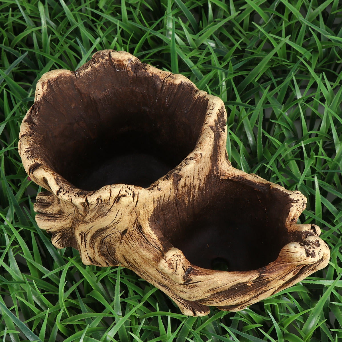 FUTUREORYY Decorative Flower Planter Pot Cement Yellow 1Pcs for Gardening Props