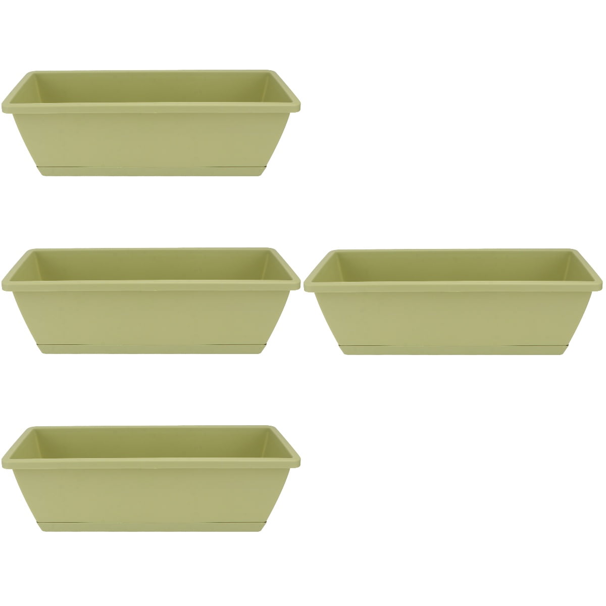 unbranded 4 pcs  Hanging Planter Flower Nursery Pot Basket Balcony Gardening Pot for Fence Window Deck 50. 00X19. 00X15. 00cm