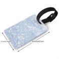 thumbnail image 4 of Daiia White Bule Glitter Durable Luggage Tags with Secure Strap Travel ID Tags Suitcase ID Tags Bag Identification Tags - Easy Identification for Men and Women, 4 of 8